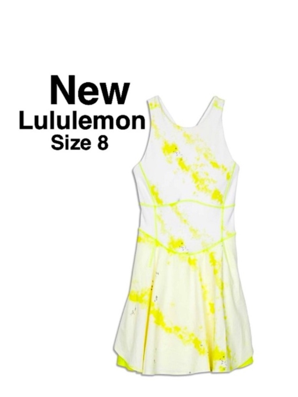 New lululemon court crush dress ccel/elle Size 8 with tags ⭐️⭐️⭐️⭐️